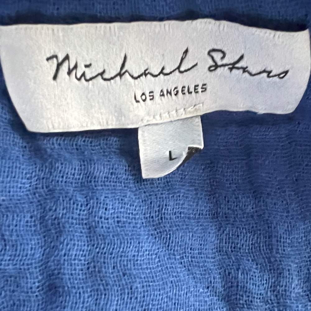 MICHAEL STARS NWOT CECILY DOUBLE GAUZE SHIRT DRESS - Picture 9 of 10